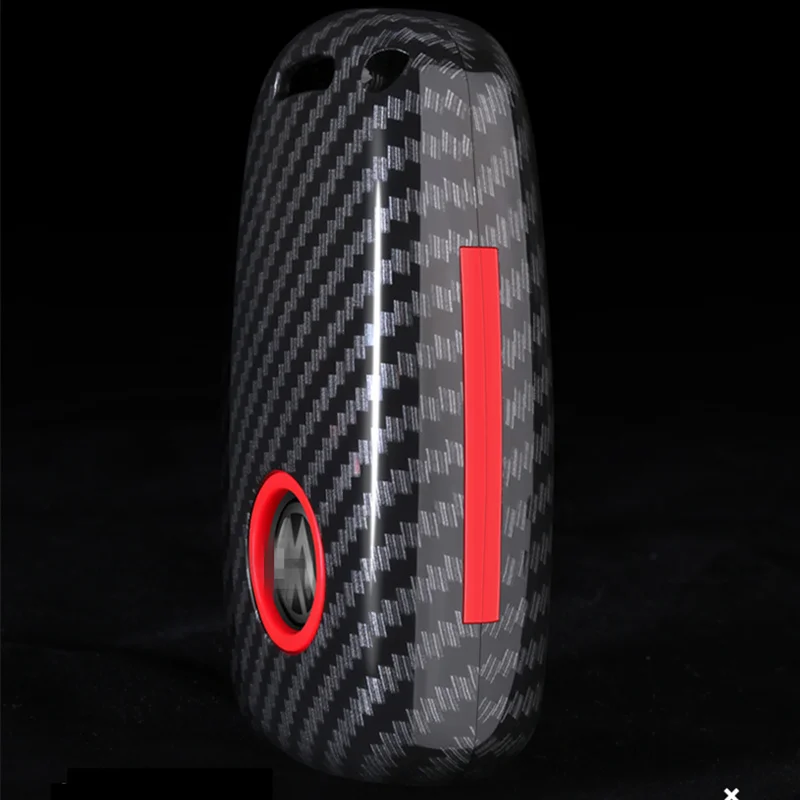 ABS Carbon Fiber Silicone Car Key Case Bag For Volkswagen VW Jetta Golf 7 MK7 Seat Ibiza Leon FR2 Altea Aztec Polo Passat Tiguan