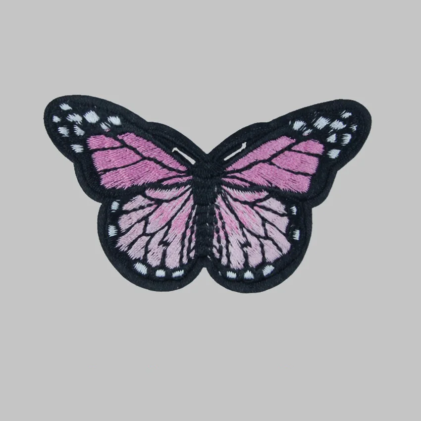 10PCS/Lot Butterfly Patches For Clothing Embroidery Sew Iron On Patches Fabric Clothes Sticker Applique DIY Ornaments Decorative