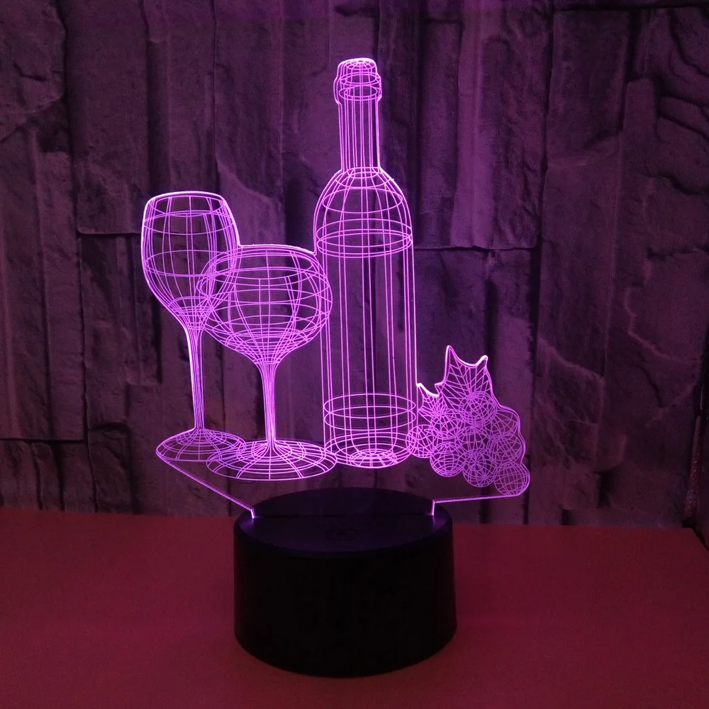 

Bottle 3d Nightlight Touch Remote Gift Usb Led Night Light Novelty Luminaria De Mesa Led Kids Table Lamp