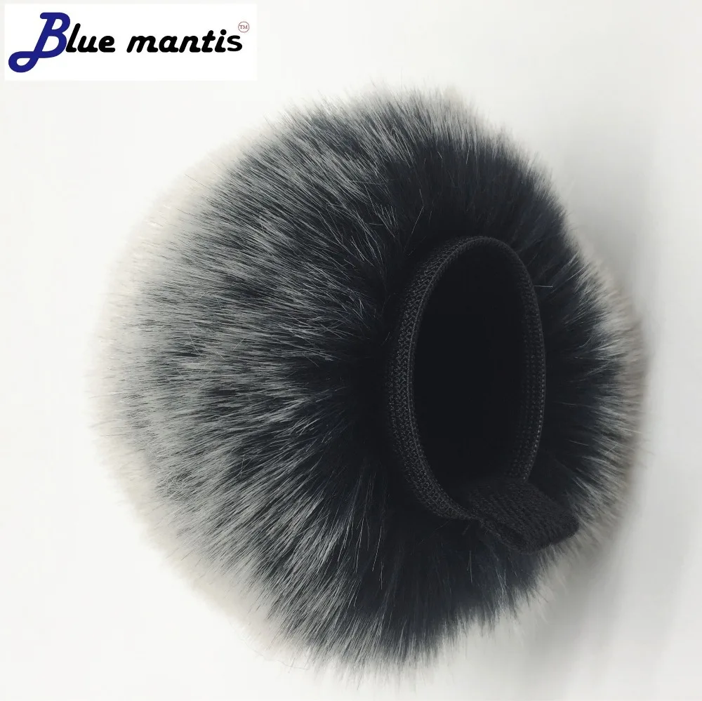 Blue Mantis Filter Outdoor-Windschutzabdeckung aus künstlichem Fell für Mikrofone, geeignet für Tascam X6X8 Recorder, winddichte Schwammabdeckung – Detail 7