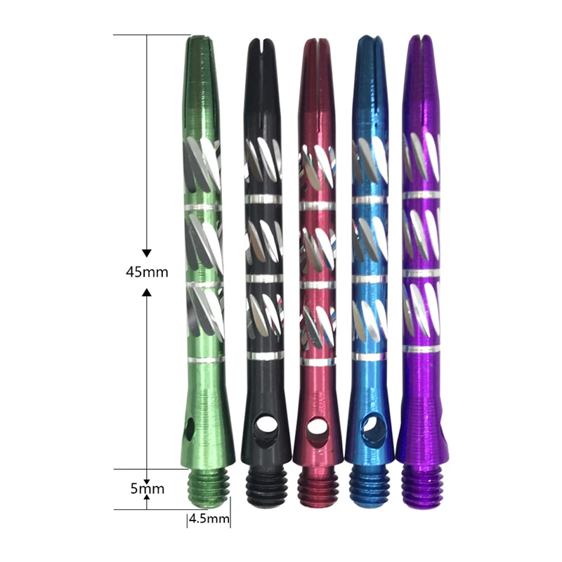 New New 3Pcs Chromatic Darts Shafts 45mm Aluminium Alloy Material Shaft Dart Accessories Throwing Toy Darts Shafts