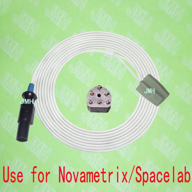 

Compatible with Novametrix and Spacelab Pulse Oximeter monitor ,Pediatric silicone soft tip spo2 sensor.6pin.