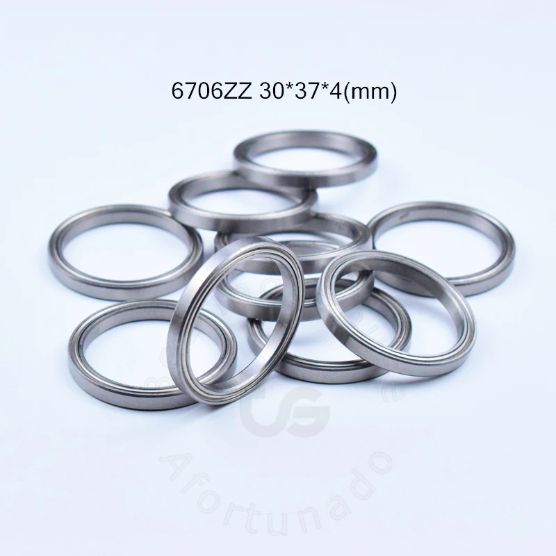 

6706ZZ 10pcs Bearings 30*37*4(mm) chrome steel Metal Sealed High speed Mechanical equipment parts