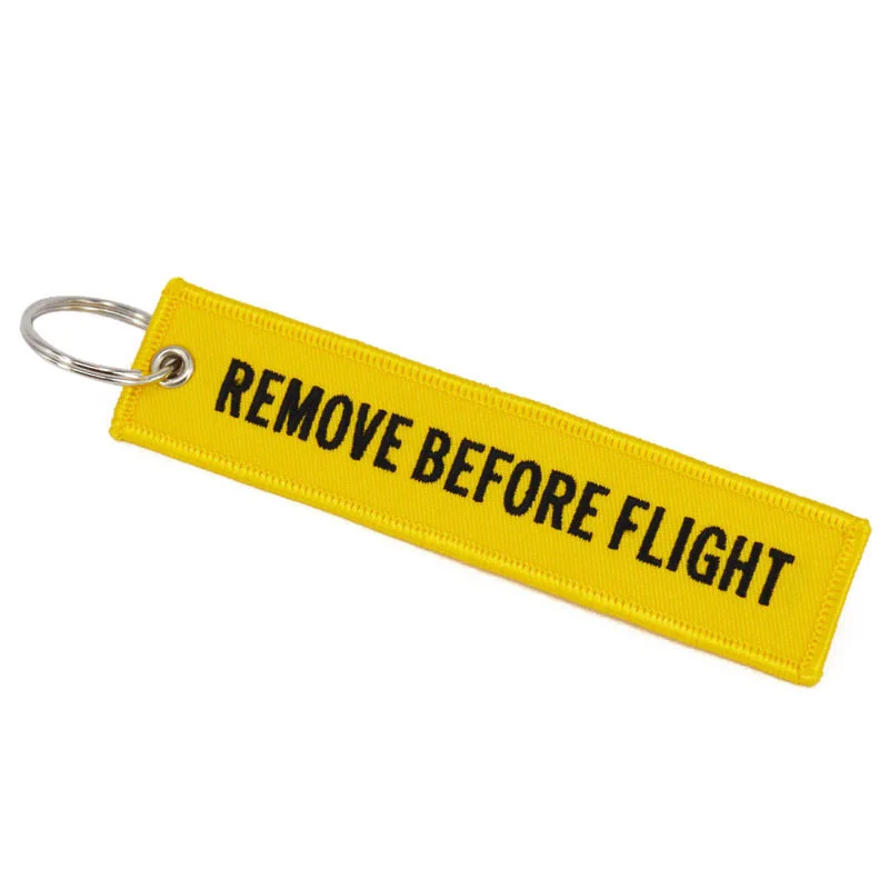 Remove Before Flight Key Chain For Aviation Gifts ATV car Key tag Custom Stitch motorcycles Key chains key Ring Chaveiro jewelry