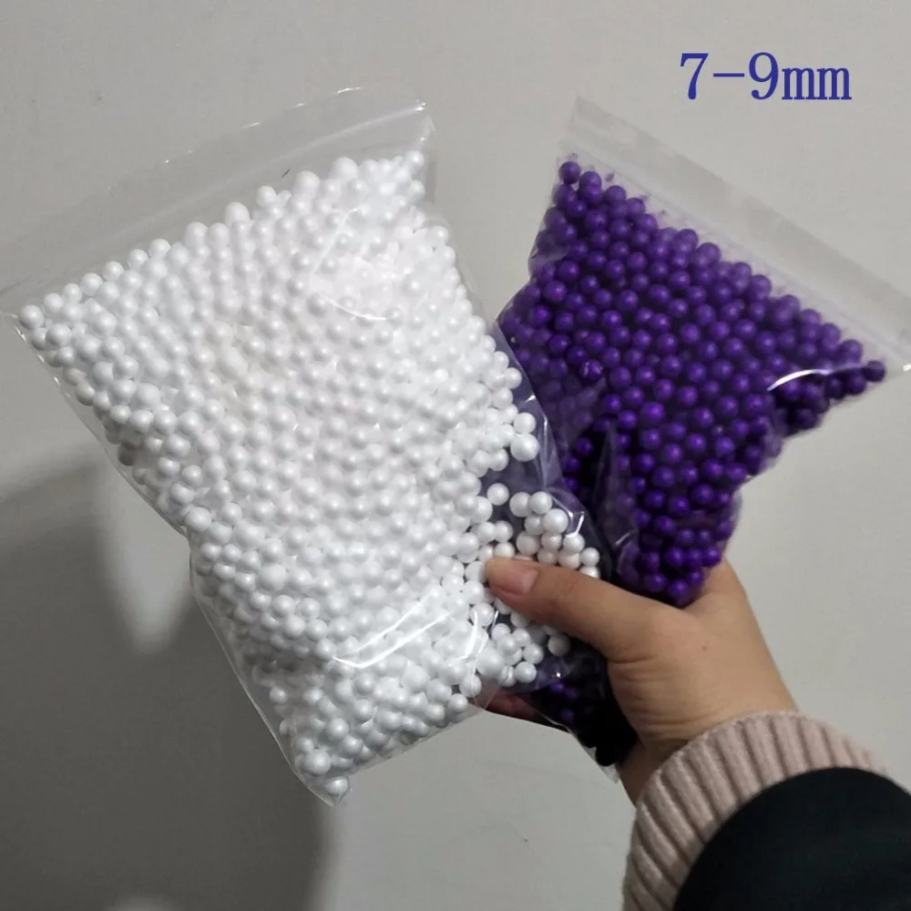 7-9mm 13g Bright Bleeding Colors Snow Mud Particles Accessories Tiny Foam Beads Slime Balls Supplies