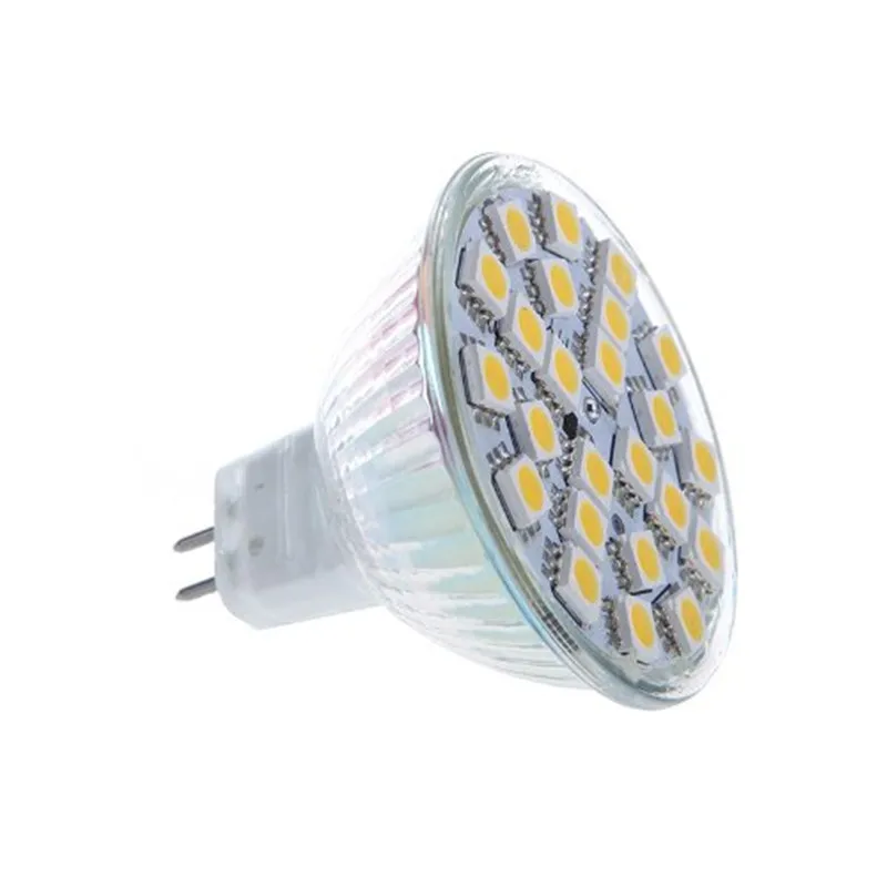 Free Shipping 100 pcs SMD 5050 24 LED 5W MR16 DC12V High Quality LED Spotlight bulb droplight downlight lamp light lighting