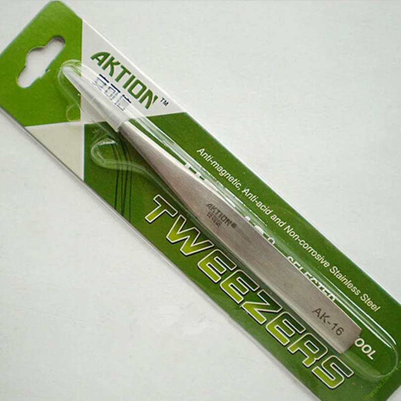 New Stainless Steel Industrial Anti-static Tweezers watchmaker Repair Tools High Quality AA7722