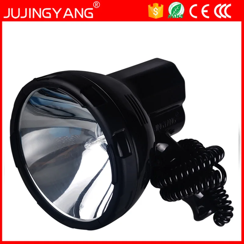 JUJINGYANG 220W Searchlight High Power 12V Xenon Flashlight Outdoor Camping HID Search Light Waterproof Spotlight