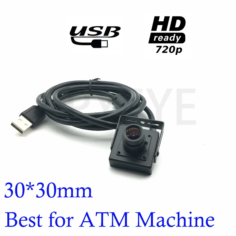 

Industrial Equipment 30*30MM Miniature Size 720P Hd Cam Usb Camera 2.8mm lens H62 Cmos USB Mini Cam Free Driver For Atm Machine