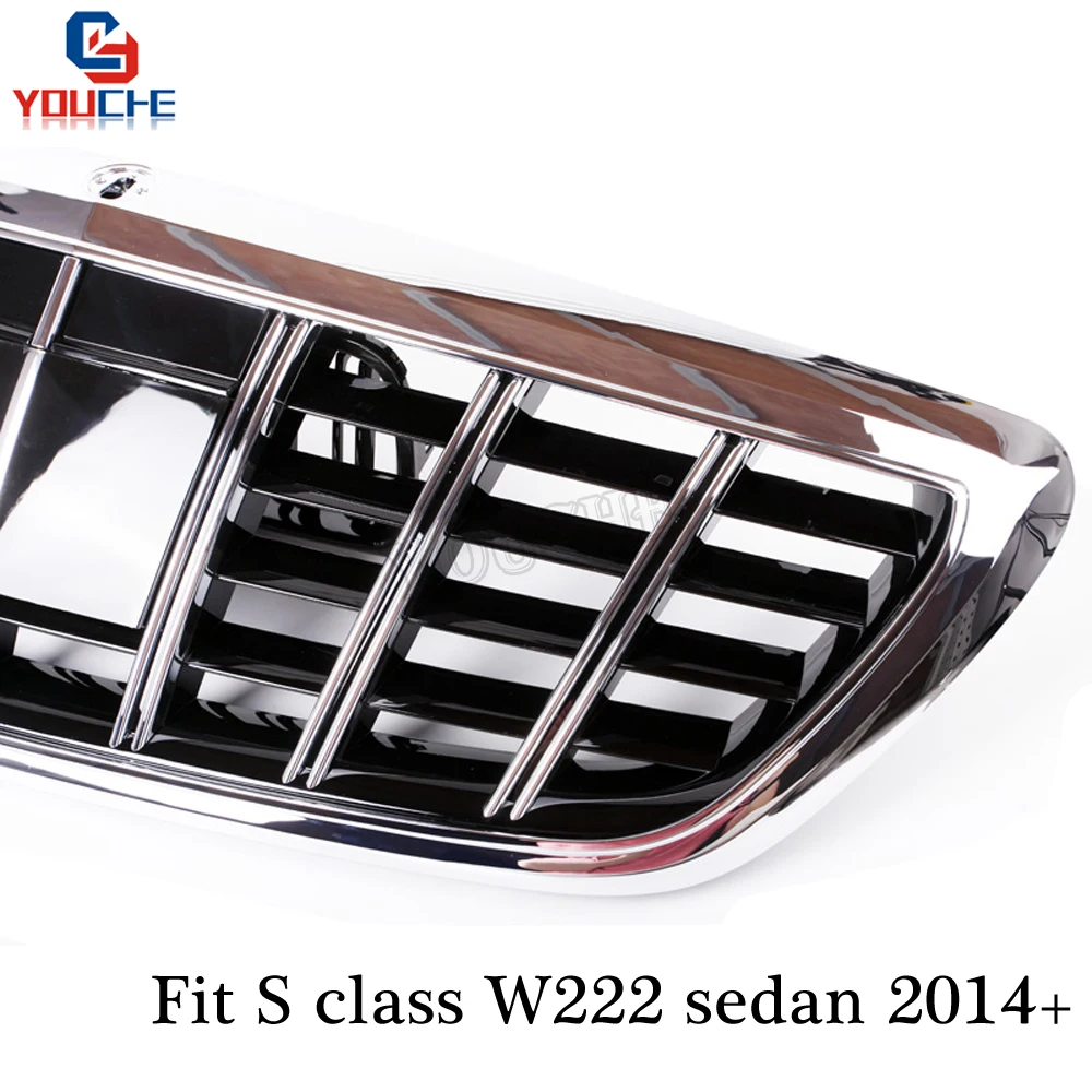 W222 Front Bumper Grill Mesh for Mercedes S Class W222 4-door Sedan 2014 - present S320 S350 S400 S450 S500