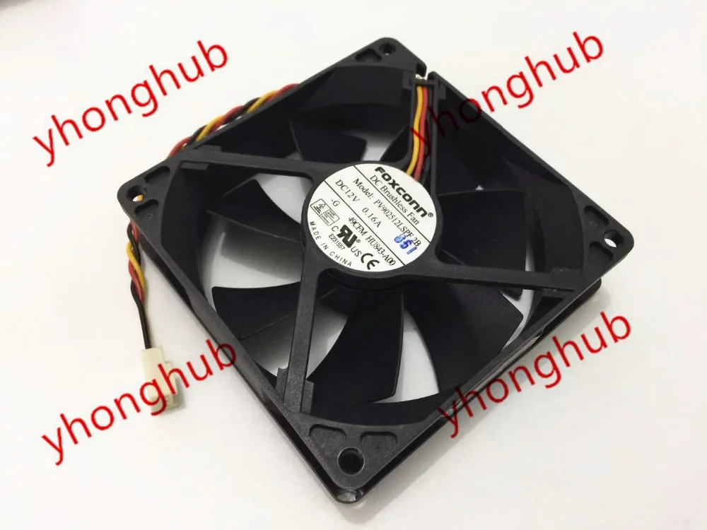 

Foxconn PV902512LSPF Server Cooling Fan DC 12V 0.16A 90x90x25mm 3-wire