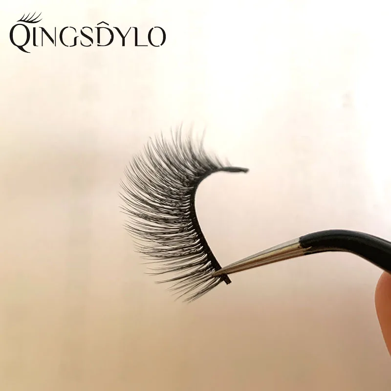 3D False Eyelashes Silk Protein Handmade False Lashes Natural Length Faux Mink Lashes Cruelty Free False Lashes Maquiagem Makeup