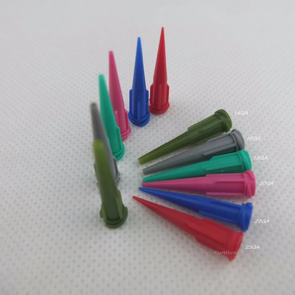 100PCS/LOT opaque Tapered Needle/  Plastic Conical Fluid Smoothflow Dispense Tips