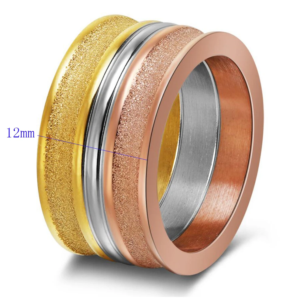 Fashion High Quality Multicolor Stainless Steel Women Jewelry Ring Engagement Ring for Women Men Wholesale