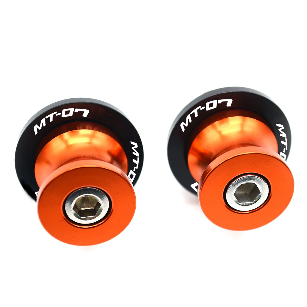 Arm Stand Screws M6 For YAMAHA MT07 MT-07 MT 07 CNC Aluminum Motorcycle Accessories Swingarm Spools Slider 6mm Swing