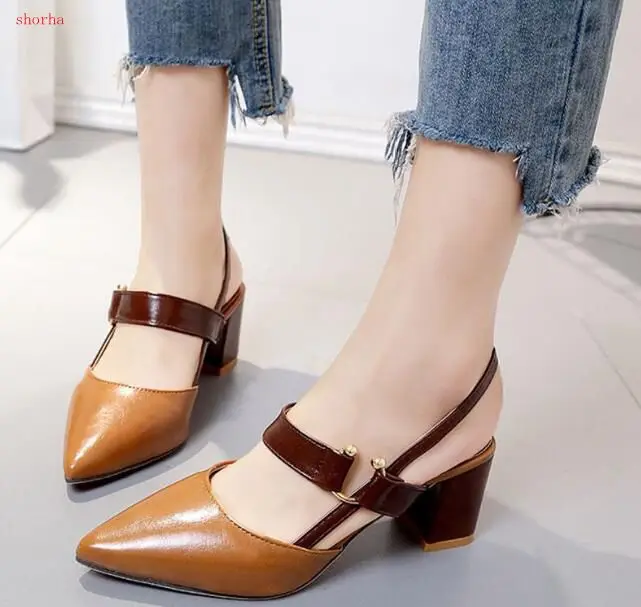 

Autumn and Summer new nightclub high heels fashion shallow mouth low shoes pointed female shoes Female high heels work shoes