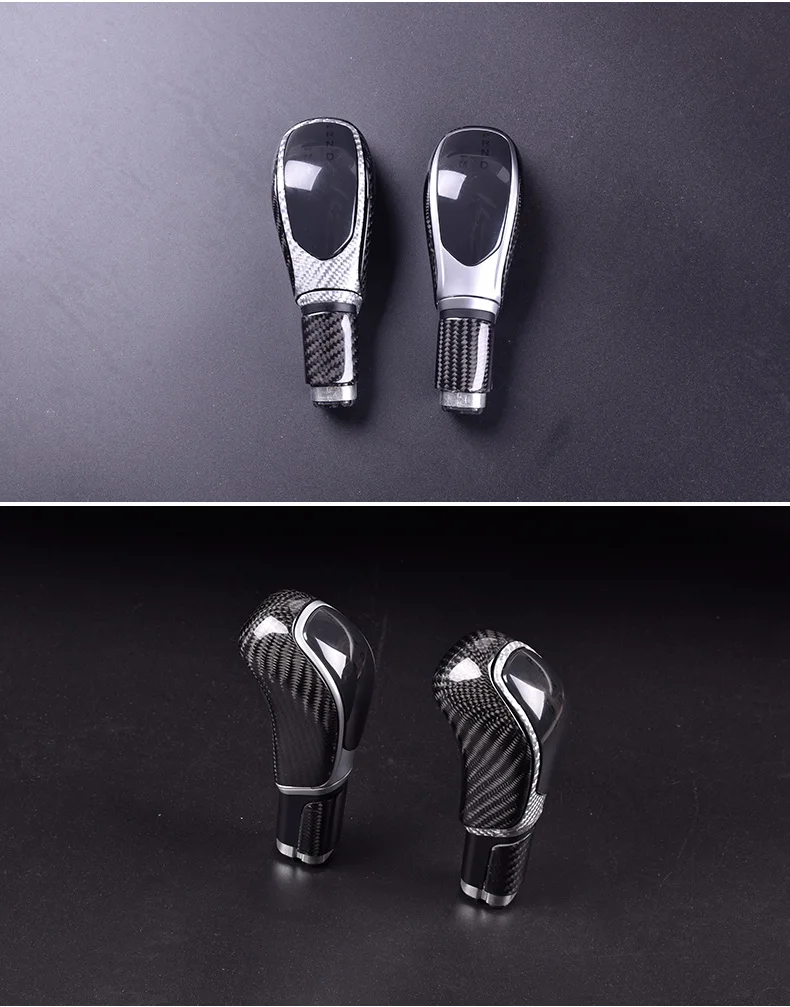 Fit for Maserati Levante Ghibli quattroporte carbon fiber shift knob gear shift paddle lever gear head handball