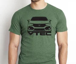 Men Summer Tops Tees Size T-Shirt Classic Japanese Car Fan CIVIC T-Shirt Tuner 10 Gen Si Vtec NEW Casual Men Tees