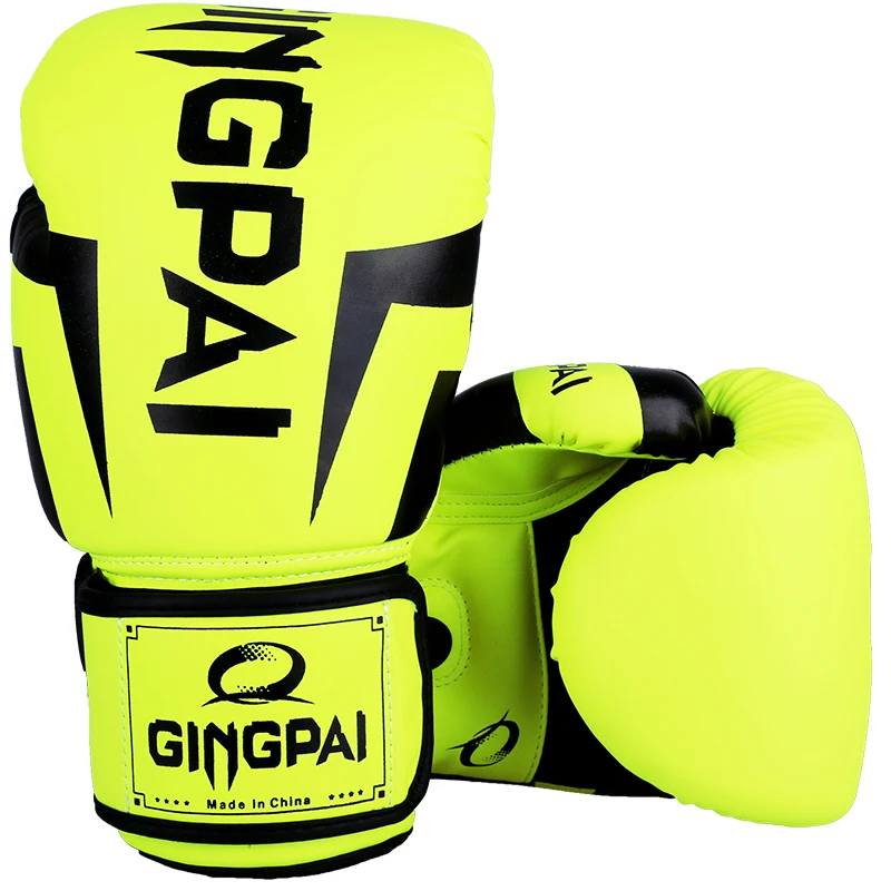 2017 New High Quality PU Leather White Professional Boxing Gloves Sanda Muay Thai Boxing Training Fighting Gloves Luvas De Boxeo