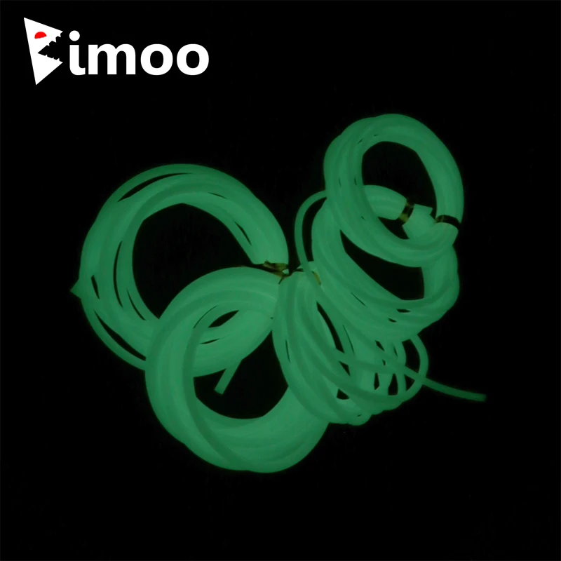 Bimoo 2m/bag  Soft Luminous Silicone Tube High Brightness Long & Lumo Period Glow Rubber Tube Sea Fishing Sabiki Rig Accessory