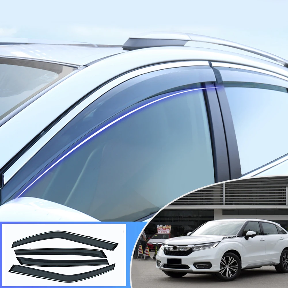 

Window Visor For Honda Avancier UR-V 2017 2018 Smoke Car Window Visors Car Sun Rain Guard Wind Deflectors Accessories 4Pcs