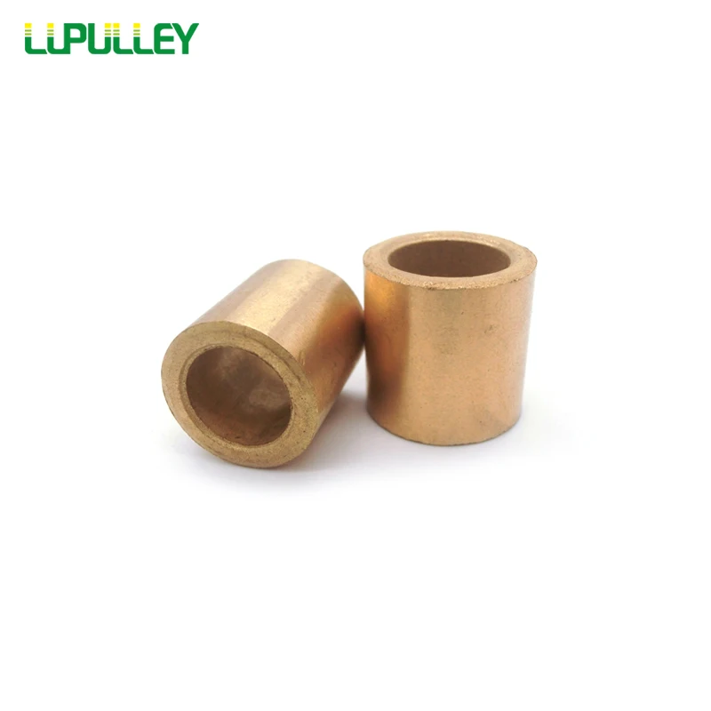 LUPULLEY 2pcs/lot Oil Impregnated Sintered Bronze Bushing Copper Sleeve Bearing Powder Metallurgy Bushing 10x16x10mm/12x18x20mm