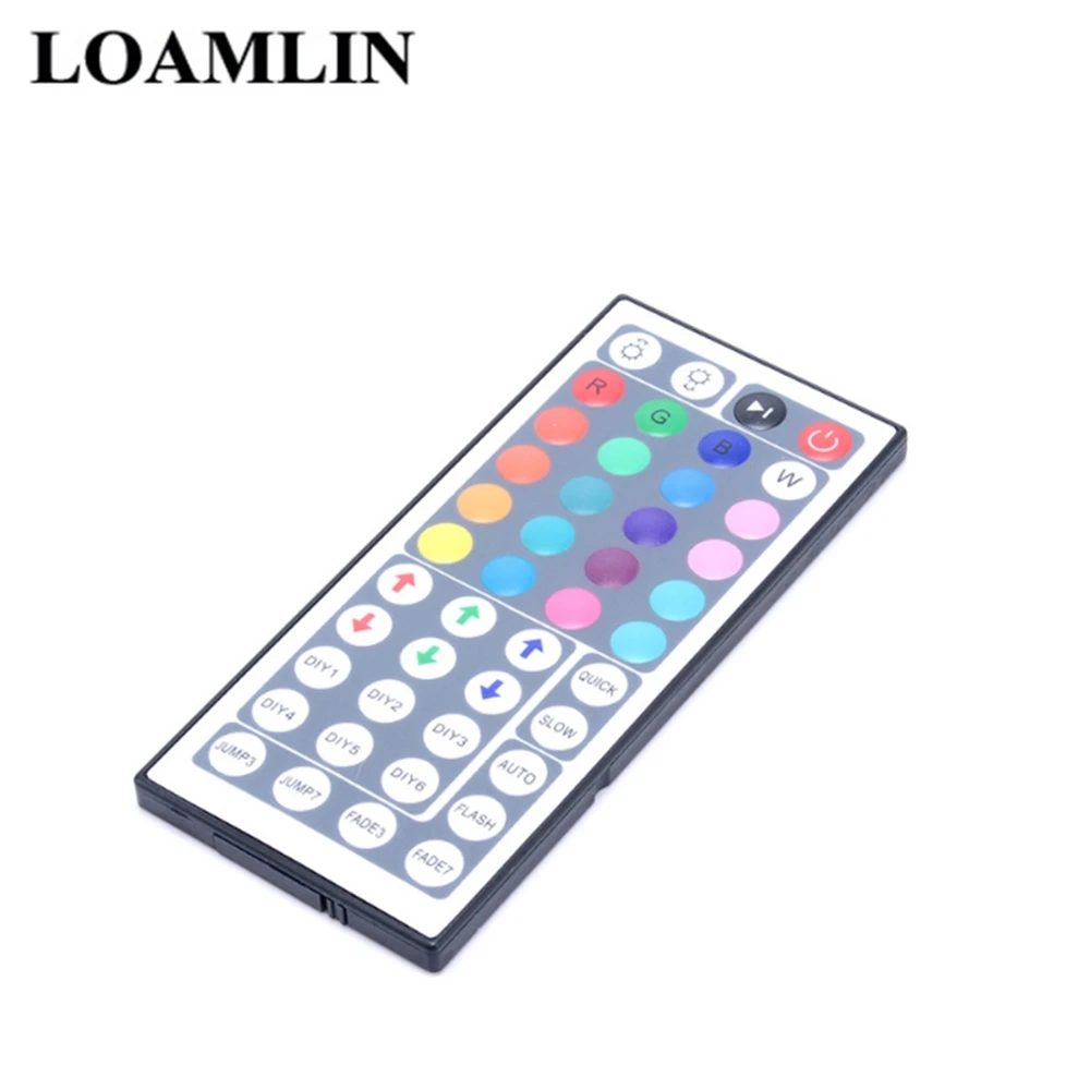 RGB IR Remote Control 44 Key DC12V Dual Connector Output Infrared Controller Suitable For SMD 5050 2835 RGB LED Strip