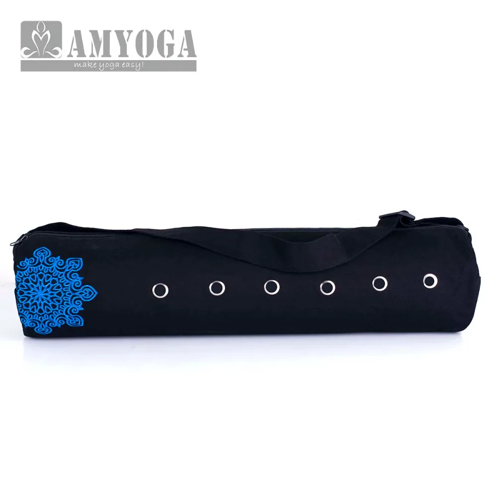 キャンバスヨガマットバッグ シングルショルダー ジムマットバッグ フィットネススポーツバックパック ヨガバッグ 6-8mmマット用（ヨガマットは含まれません）