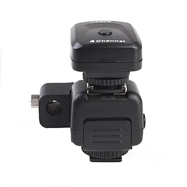 Wansen-disparador de Flash de 4 canales, Radio inalámbrica con soporte de paraguas, receptor para Canon, Nikon, Pentax, Olympus, PT-04NE