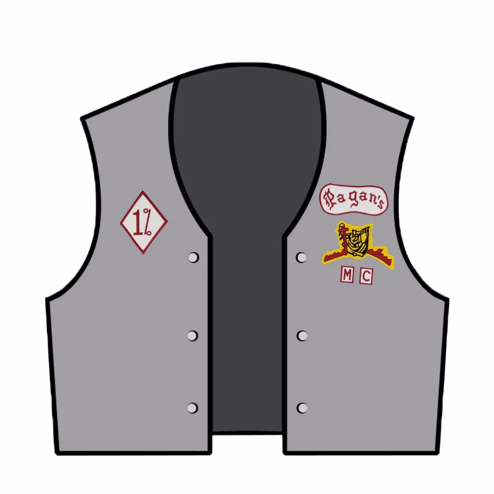 mc1931 Pagani Patch moto 1% Biker Rider Vest Patch ricamata MC per la parte posteriore della giacca Patch G0412 Spedizione gratuita