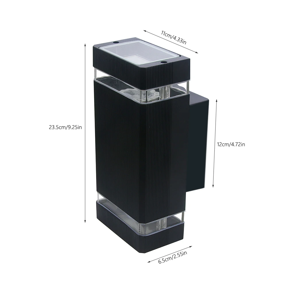 Уличный светодиодный настенный светильник GU10, алюминиевая водонепроницаемая настенная лампа с двумя головками для коридора, лестницы, сада, 10 Вт