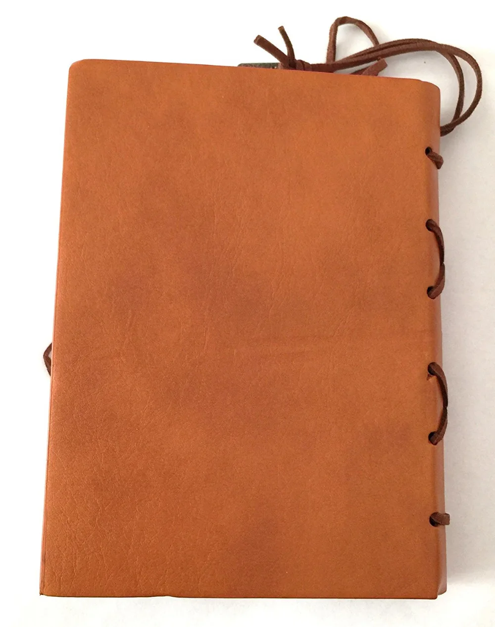 Diary String Key Retro Vintage Classic Leather Bound Notebook (Orange)