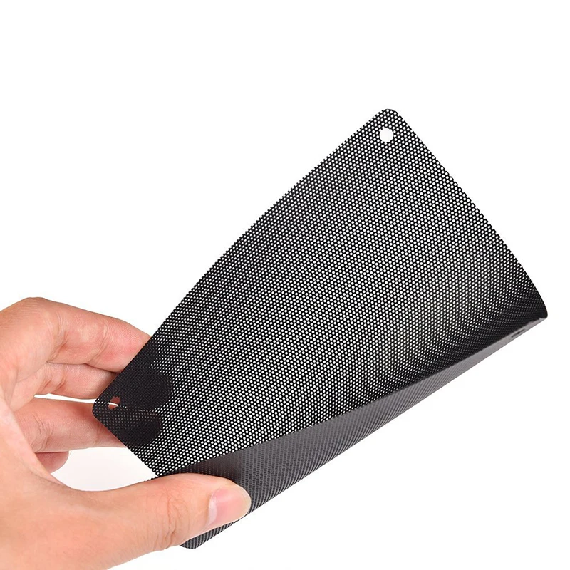 5pcs/lot 8CM Computer Mesh Black PVC PC Case Fan Cooler Dust Filter Dustproof Case Cover,80x80mm