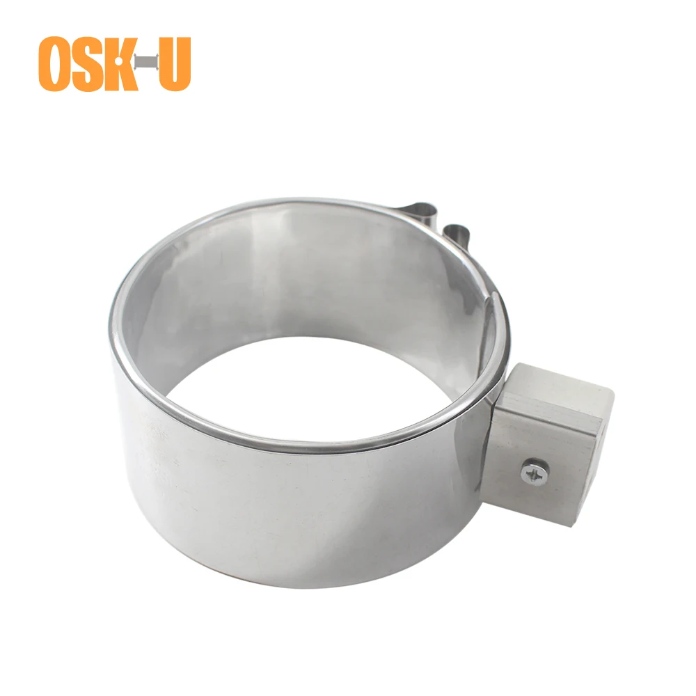 Band Heater Stainless Steel 80mm ID 80/90/100mm Height Ceramic Electric Heating Element for Injection Molding Machine