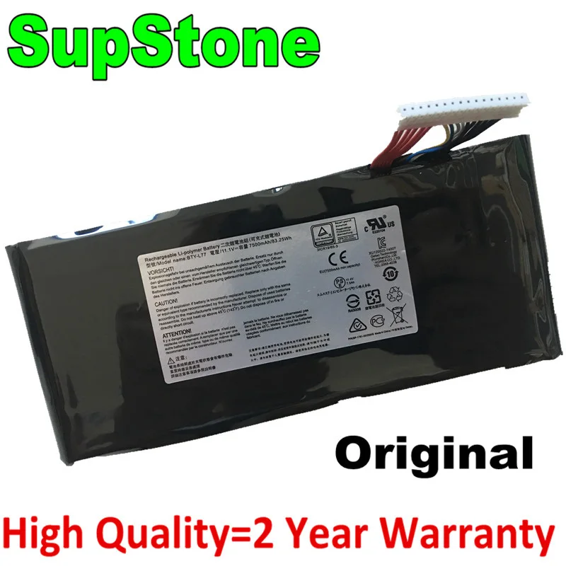 SupStone Genuine BTY-L77 Laptop Battery For MSI GT72-2QE GT72-2QD,GT72-6QF,6RD WT72 GT72VRMS-1783 MS-1781 2PE-022CN 2QD-1019XCN