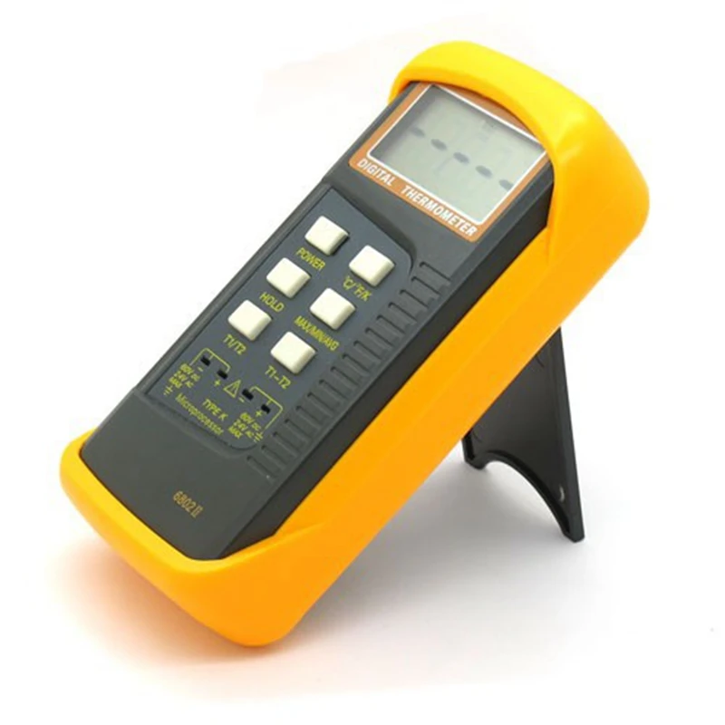 K-Type Digital Thermocouple Thermometer 2 Channel Sensors Probe -50C to 1300C Industrial Temperature Meter BGA rework HVAC