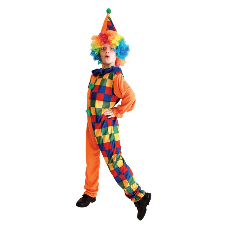 Costumes de cosplay de clown pour enfants, robe de paupières, vêtements de masplay pour enfants, Halloween, Noël, carnaval, fête Tim, garçons