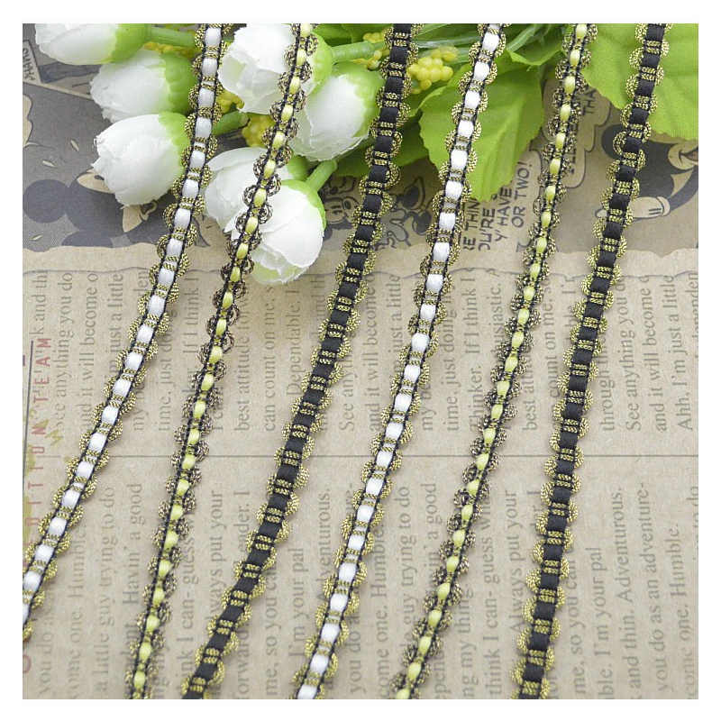 S-type Lace Hot Selling Centipede Lace Trim For Clothes Decoration Accessories, 0.8cm Wide High Quality Braided Lace Ribbon