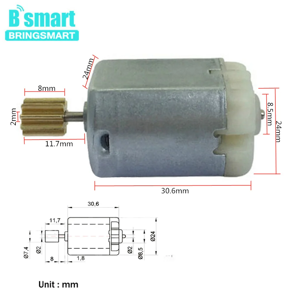 Bringsmart High Speed DC Motor 12v 12500rpm Brushled Reverse Customized Mini Motor Door Lock Electric Motors Toys FC-280PC-20150