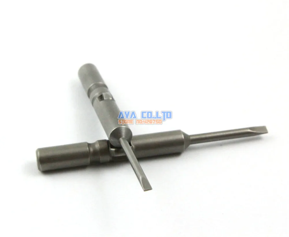 

10 Pieces Magnetic Slotted Screwdriver Bit S2 Steel 6mm Shank 60mm Long 1.6mm Flathead