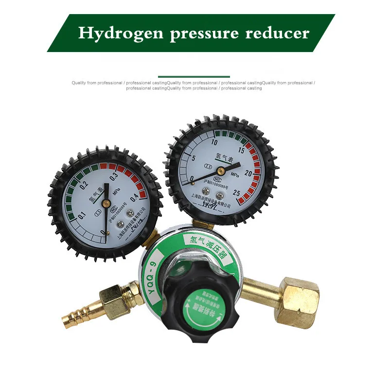 Imagem -03 - Válvula de Redução de Pressão de Gás de Hidrogênio Medidor de Hidrogênio Acessórios de Soldagem e Corte Redutor de Pressão de Hidrogênio