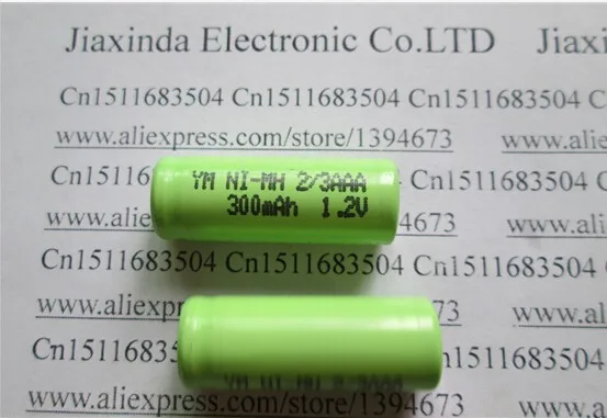 充電式ニッケル水素電池,1.2v,2/3aaa,300mah,1.2v,2/3 aaa,ピース
