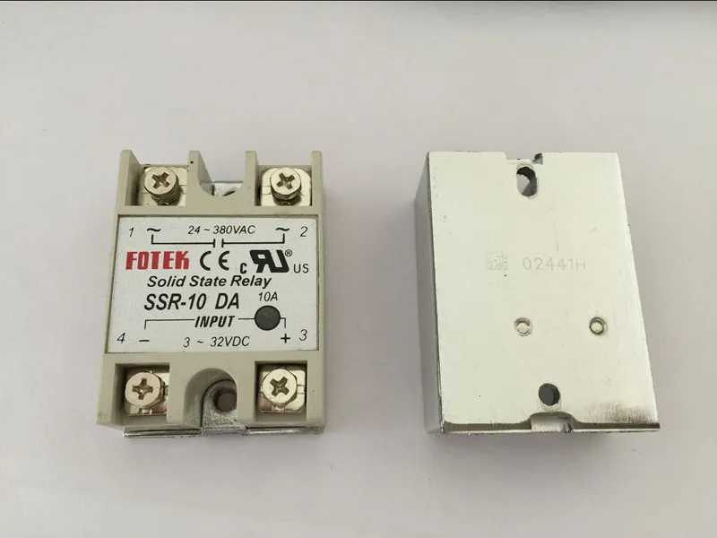 

10PCS SSR10DA SSR-10DA Manufacturer 10A ssr relay,input 3-32VDC output 24-380VAC