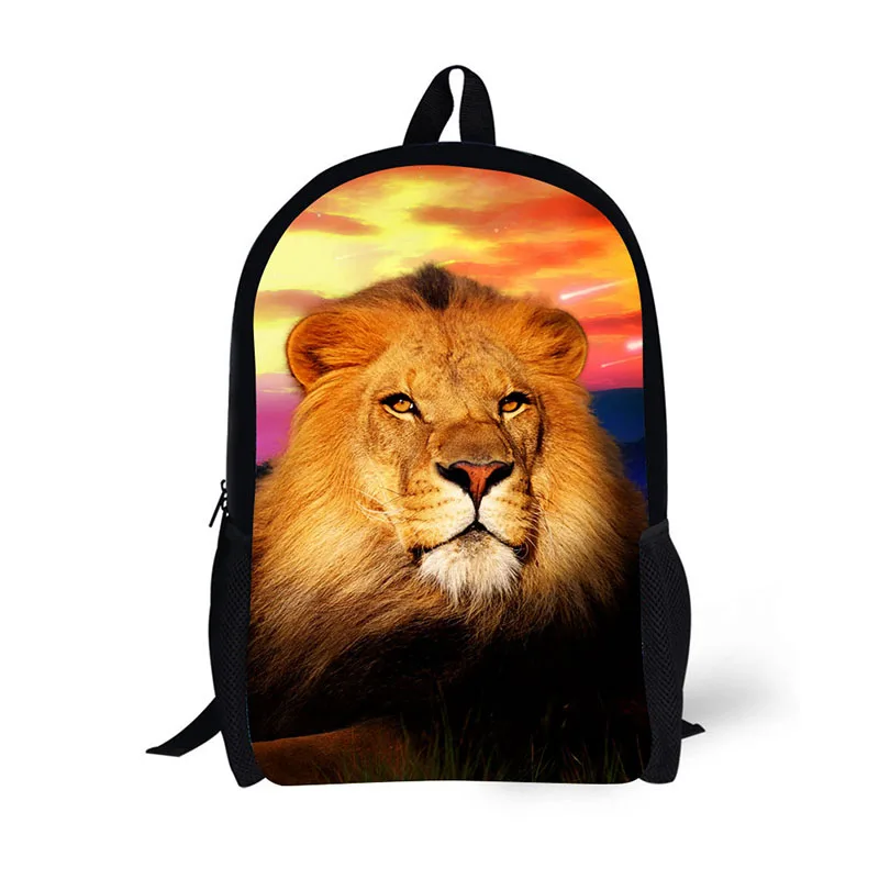 School backpack children backpack Lion pattern classic Printing for High School Backpacks for Teenagers