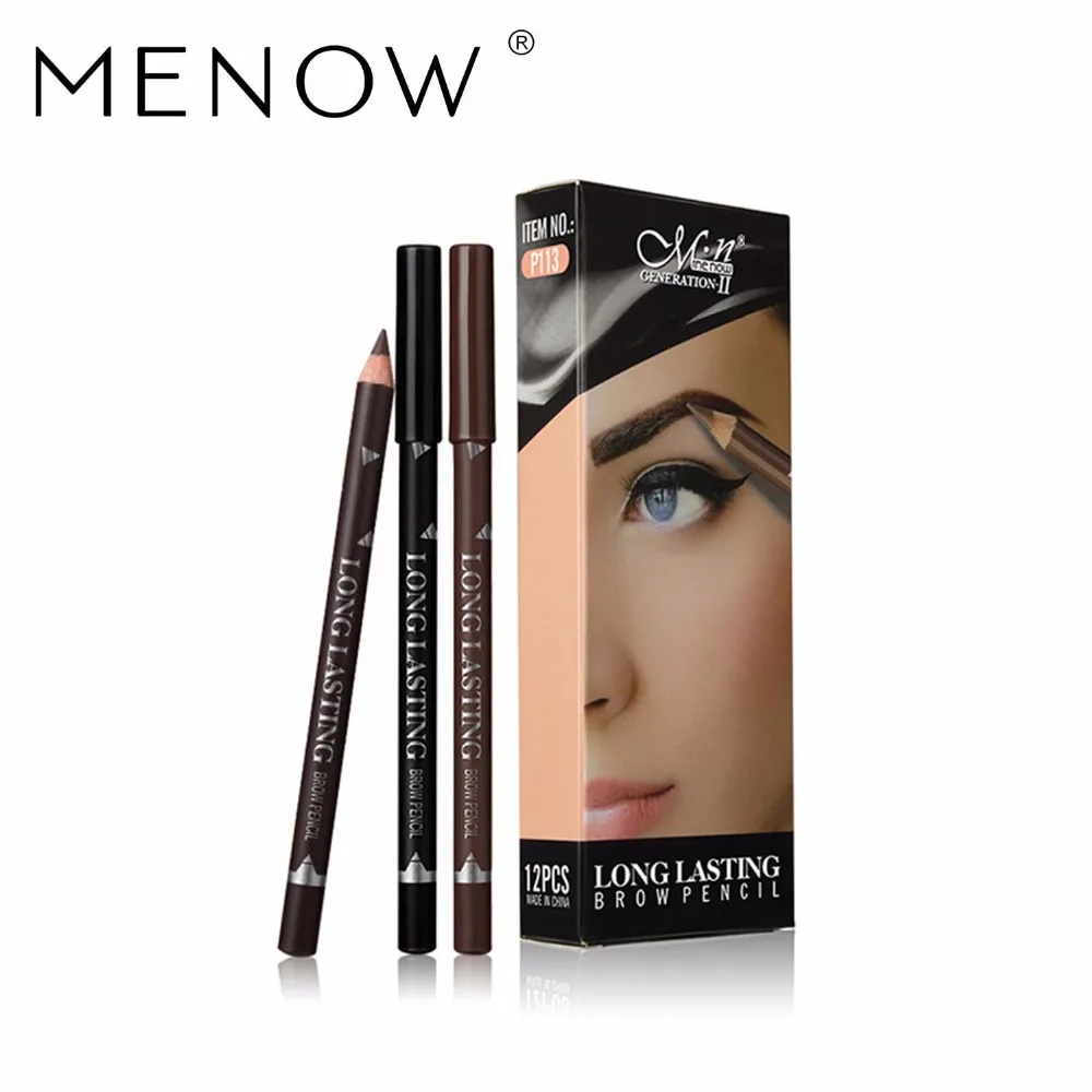 1000Pcs/Lot MENOW Brand News Make up Eyebrow  Pencil  Eyebrow Pencil Lasting Waterproof Lock Color Wholesale Cosmetics