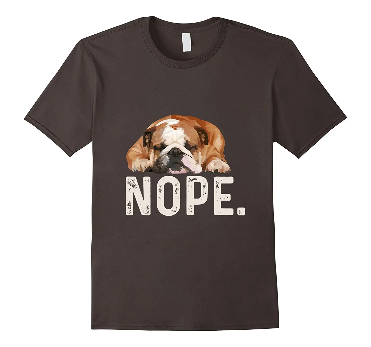 EMen T Shirt 2019 Summer Fashion O Neck Hip Hop Short Sleeve T-Shirt Nope Lazy Bulldog Dog Lover Gift Printing Shirt