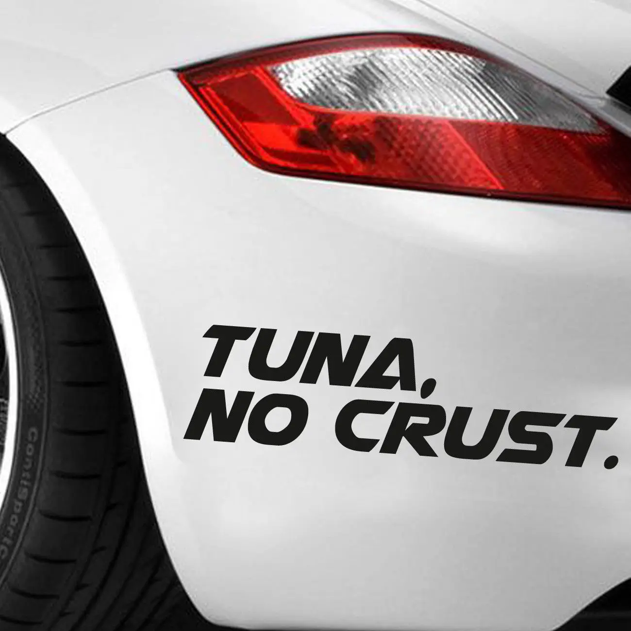 

For Tuna No Crust Vinyl Sticker Fashion Personality Creative Decal Window Car Jdm