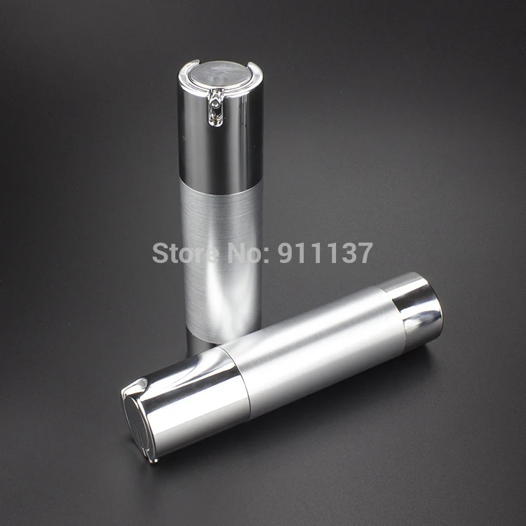 

ZA213 50ml sliver airless container for cosmetic , cheap 50g airless cosmetic container with pump , buy 50ml pp airless bottle