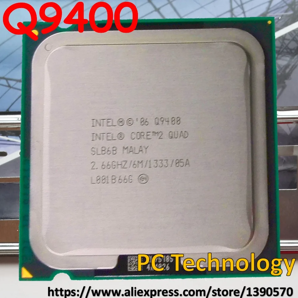 Original Intel Core 2 Quad Q9400 CPU Processor (6M, 2.66GHz, 1333MHz) LGA775 CPU Desktop Free shipping delivery within 1 day