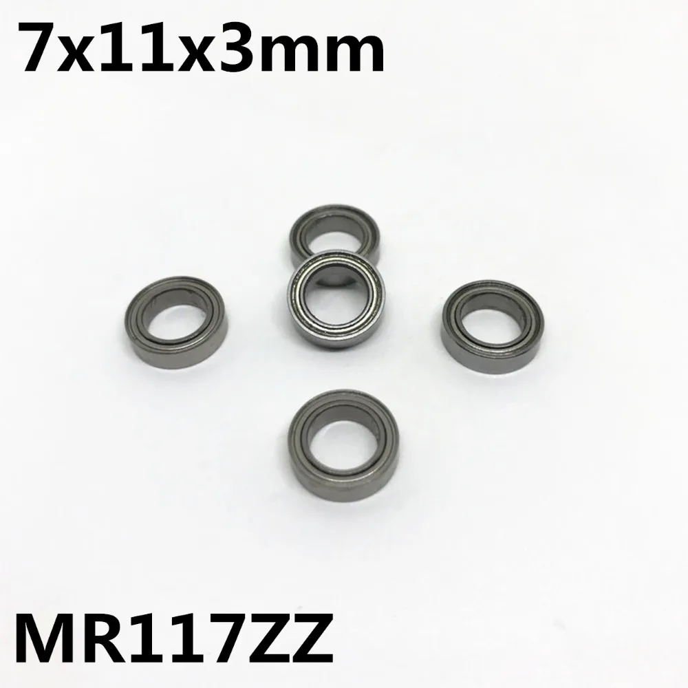 10 cái MR117ZZ 677ZZ 7x11x3mm Sâu Bóng Rãnh Mang Mang Thu Nhỏ Chất Lượng Cao MR117Z MR117